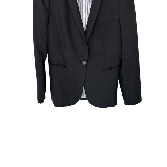 J.Crew Black Preppy Academia Wool Flannel Parke Blazer Size 2 Style J5627 - Picture 5 of 14